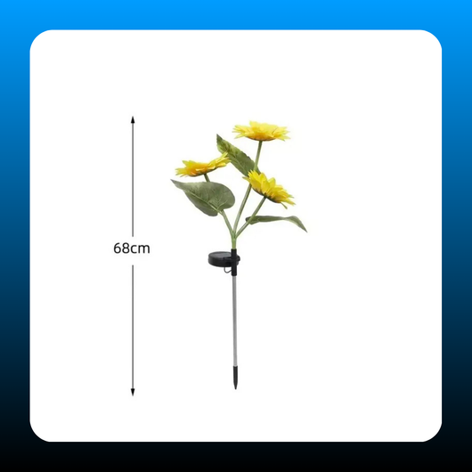 Solar Powered LED Sunflower Garden Lights (Set of 2)