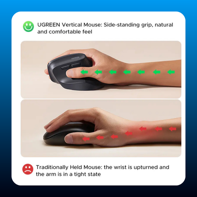 Ergonomic Vertical Bluetooth Mouse
