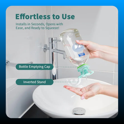 Upside Down Bottle Dispenser Cap (2 Pack)