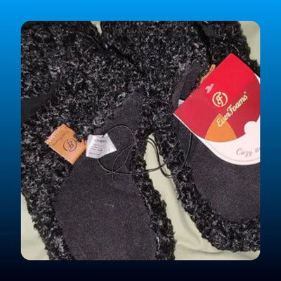 Fuzzy Open Toe House Slippers