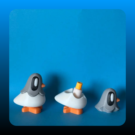 Mini Secret Note Carrier Pigeons with Magnetic Feet (2 Pack)