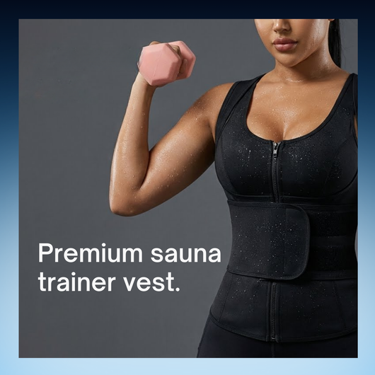 Sauna Zipper Waist Trainer Workout Vest