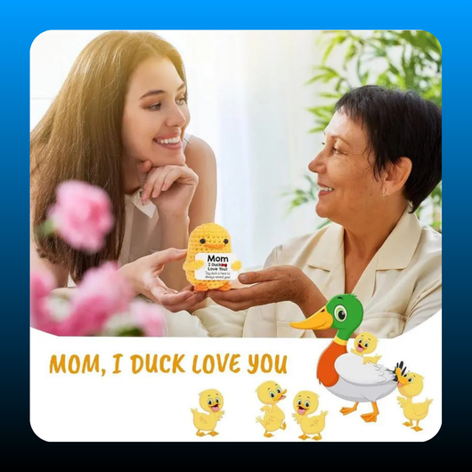 Duck I Love You Mom Handmade Crochet