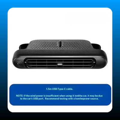 USB Plug in Car Seat Fan