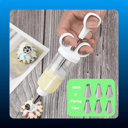 Stainless Steel Cake Decorating Gun Kit