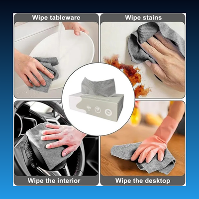 Reusable Microfiber Rags in A Box (20 Pack)