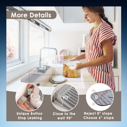 Sink Splash Guard Mat