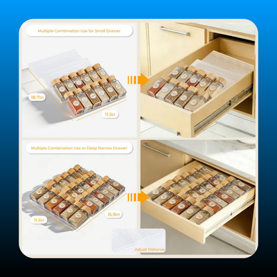 Transparent Acrylic Spice Drawer