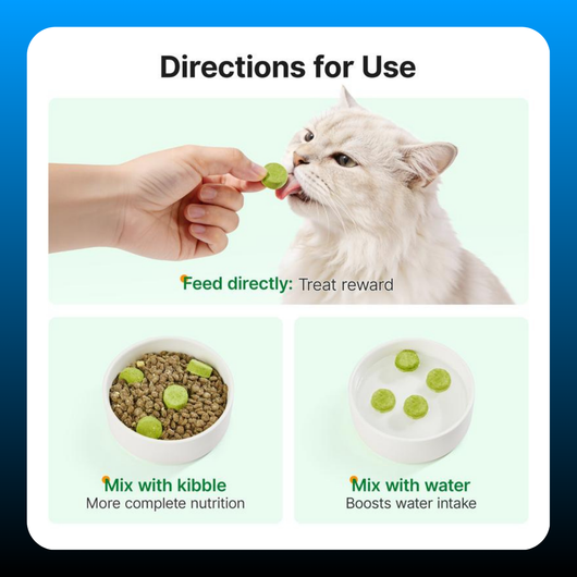 Dried Cat Grass Treats for Hairball Control & Digestive Health