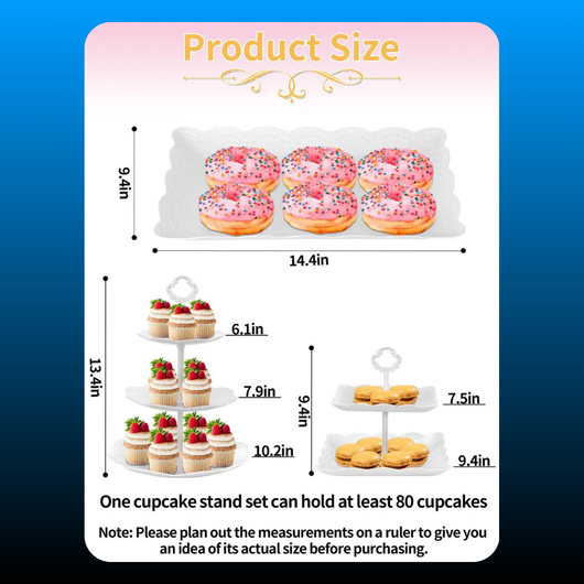 Plastic Cupcake Stand Set
