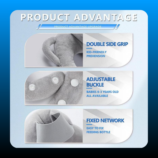 Hands-Free Feeding Bottle Holder Pillow