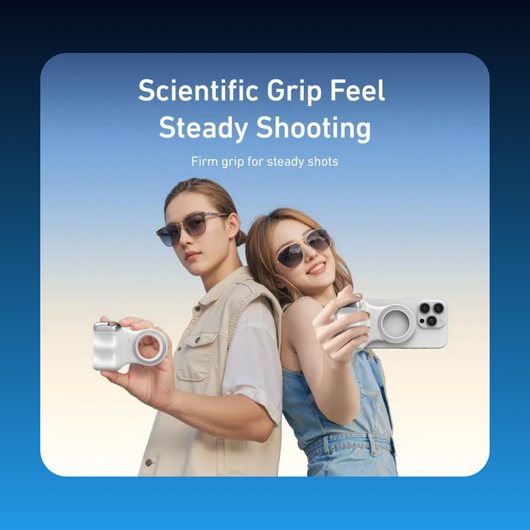 Magnetic Phone Camera Grip with Wireless Shutter