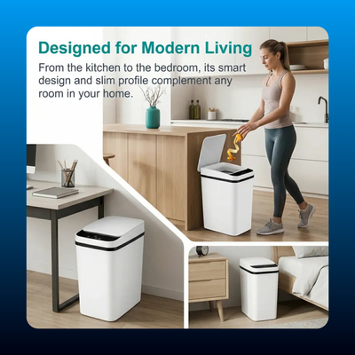 Smart Sensor Narrow Trash Can