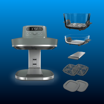 Glass Countertop Air Fryer with Precision Control