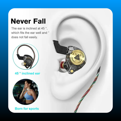 Portable Wired In-Ear Earphones with Mic