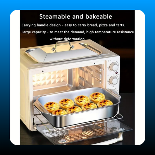 Non-Stick Stainless Steel Baking Pans with Lids