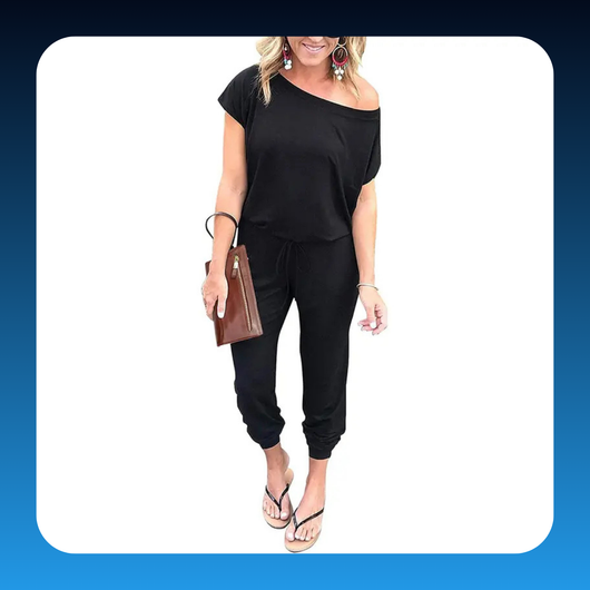 Women’s Plus Size Off-Shoulder Jumpsuit
