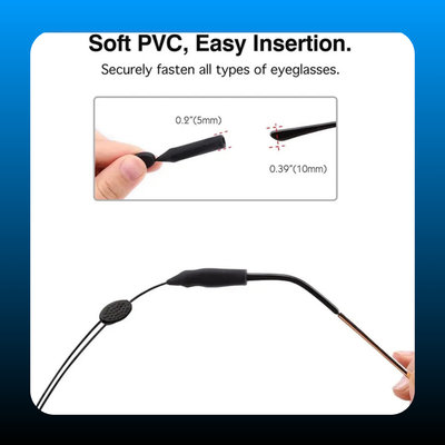 Unisex Plastic Adjustable Eyewear Retainer (4 Pack)
