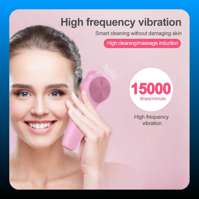 Electric Silicone LED Lighting Face Brush