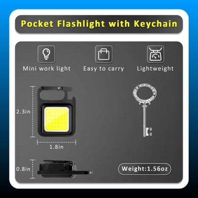 Rechargeable Keychain Flashlight
