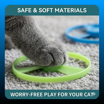 11 Pcs Cat Fetch Toy Set Launcher Gun