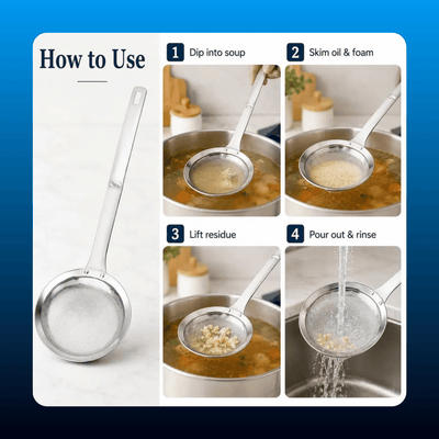 Stainless Steel Fat Skimmer Scoop