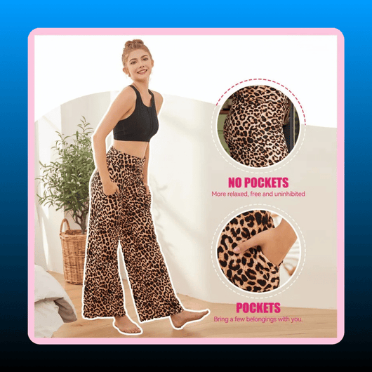 Wide Leg Lounge Pants With Pockets