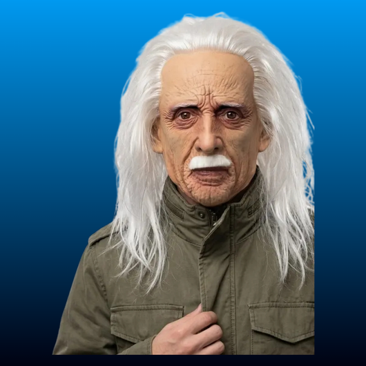 Realistic Old Man Full Head Latex Mask