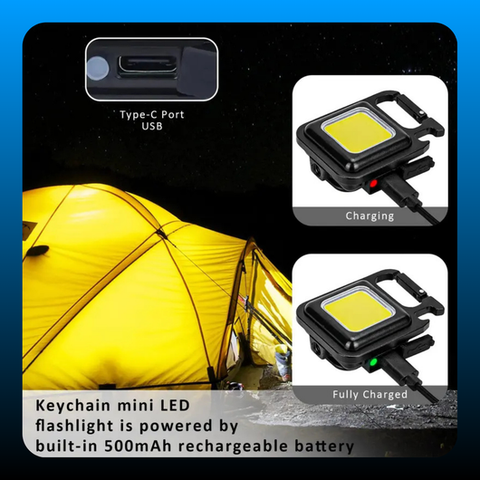 Rechargeable Keychain Flashlight