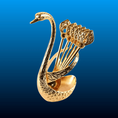 Swan Stand Coffee Spoon Set