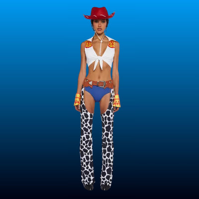Cow Print Cowgirl Costume