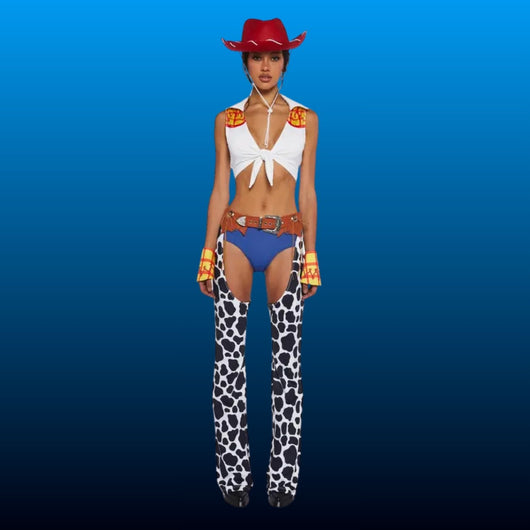 Cow Print Cowgirl Costume