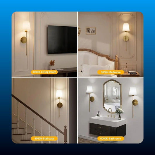 Battery Wall Sconces with Remote (2 Pack)
