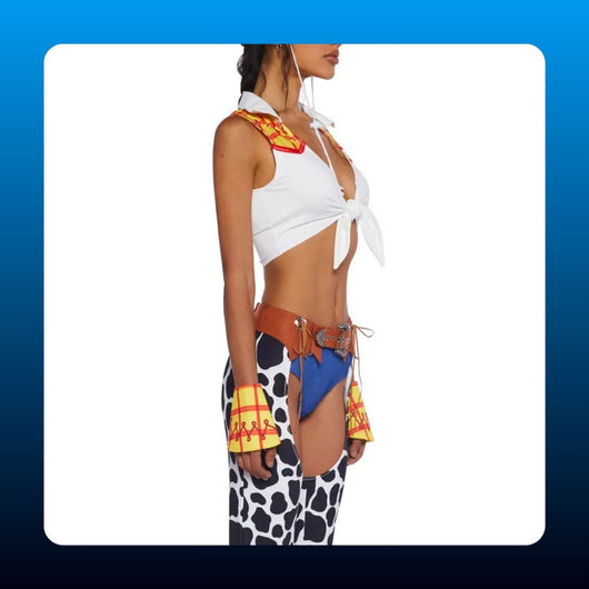 Cow Print Cowgirl Costume