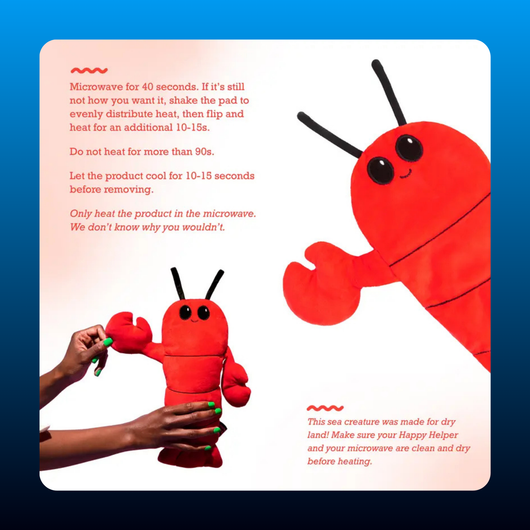 Menstruation Crustacean Microwavable Heating Pad