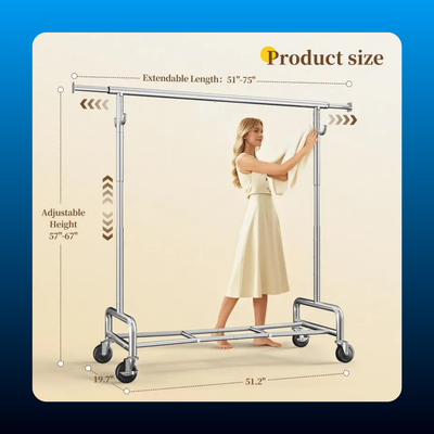 Heavy Duty Extendable Clothes Rack