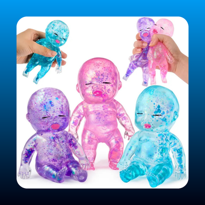 Baby Glitter Squishy Toys (3 pack)