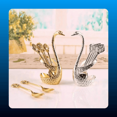 Swan Stand Coffee Spoon Set
