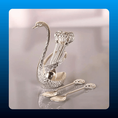 Swan Stand Coffee Spoon Set