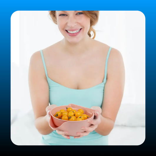 Snack Fruit Bowl with Drainage