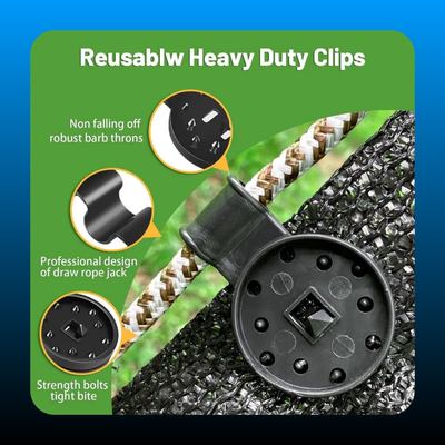 Heavy-Duty Awning Fabric Clips (50 Pack)