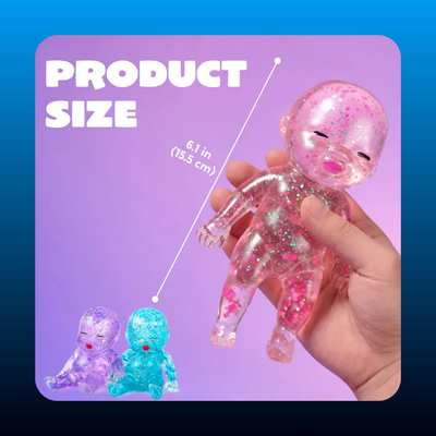 Baby Glitter Squishy Toys (3 pack)