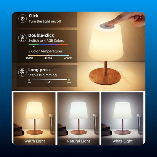 Cordless Rechargeable LED Table Lamp