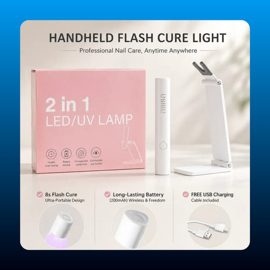 Handheld UV Light for Gel Nails with Stand
