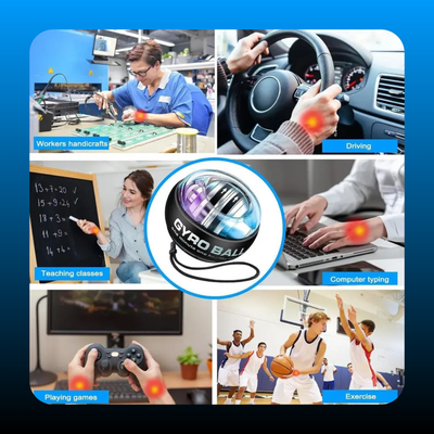Auto-Start Gyro Ball with LCD Counter