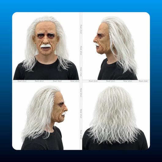 Realistic Old Man Full Head Latex Mask
