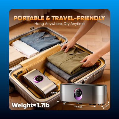 Portable Clothes Drying and Warming Unit