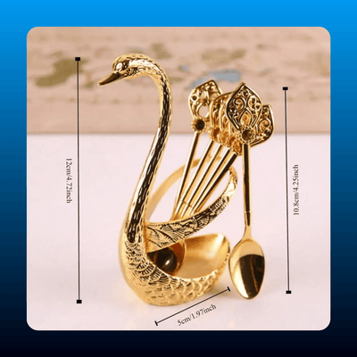 Swan Stand Coffee Spoon Set