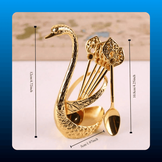 Swan Stand Coffee Spoon Set