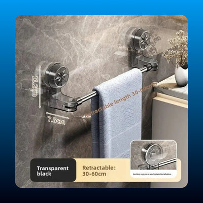 Retractable Suction Cup Towel Bar